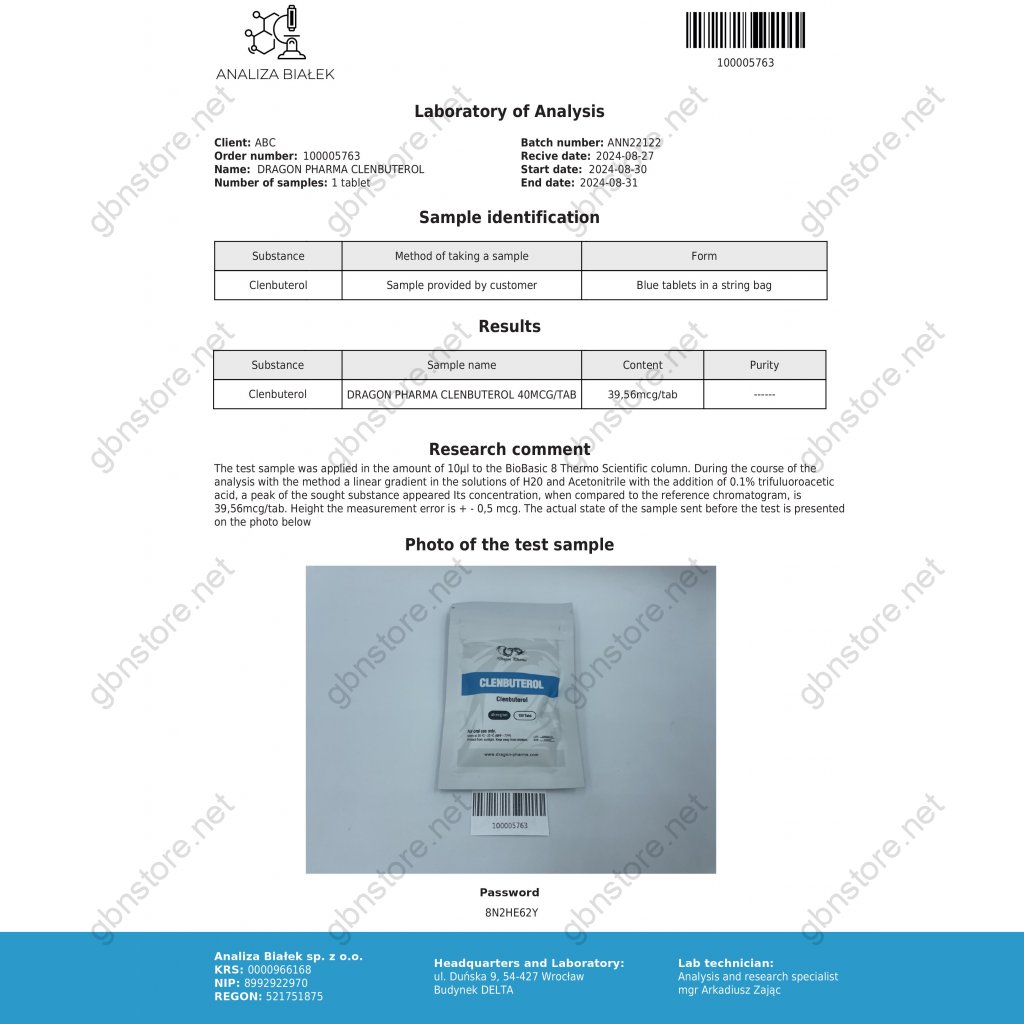 Clenbuterol Dragon Pharma, Europe Clenbuterol Dragon Pharma, Europe