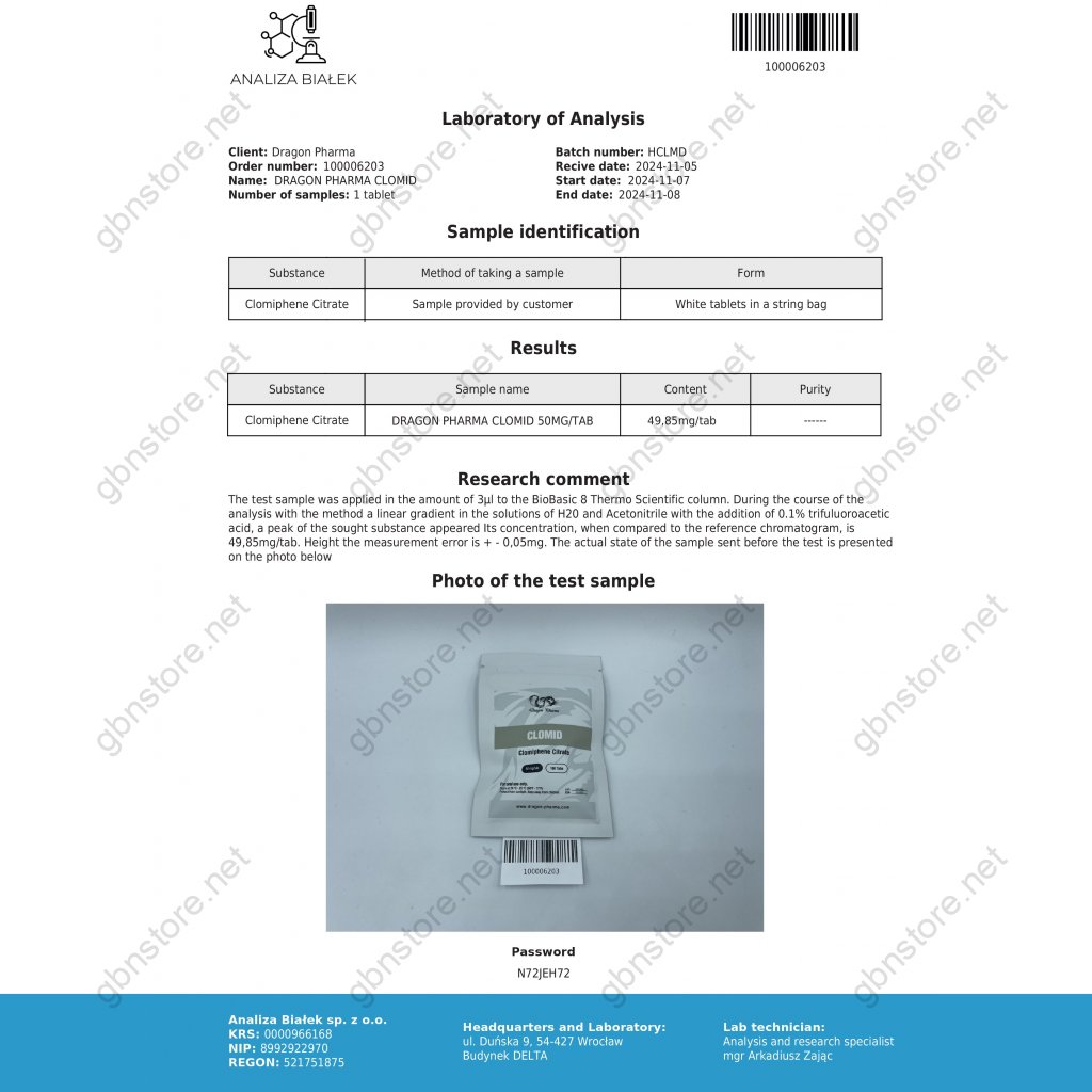 Clomid Dragon Pharma, Europe Clomid Dragon Pharma, Europe
