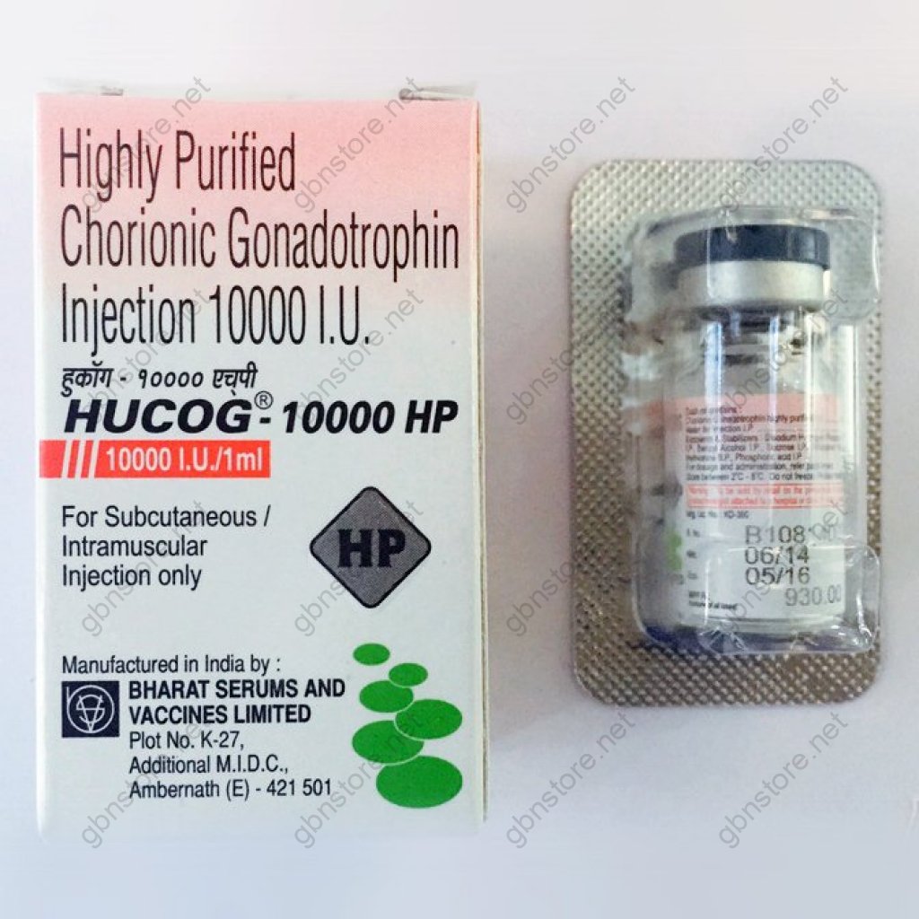 HUCOG INJ 10000iu HCG Bharat Serums And Vaccines Ltd, India HUCOG INJ 10000iu HCG Bharat Serums And Vaccines Ltd, India
