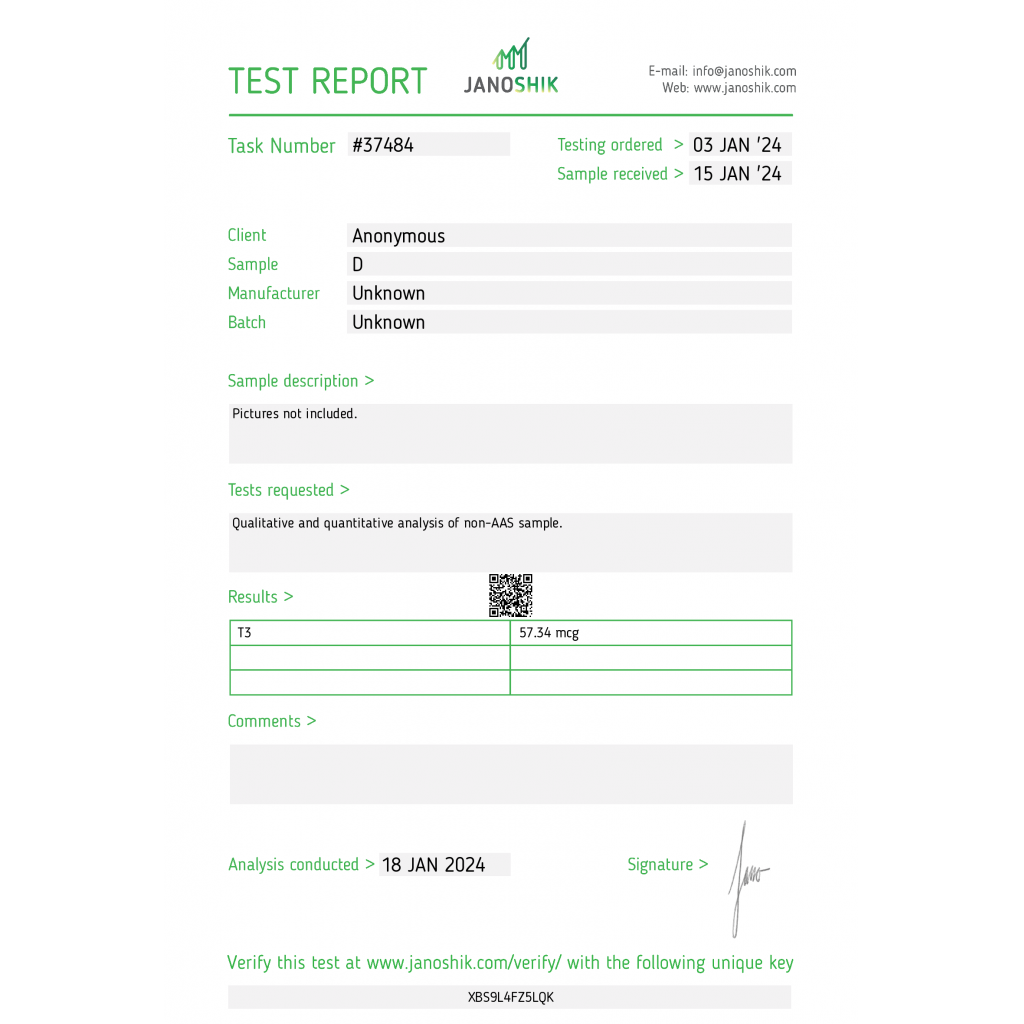 Liothyronine (T3) Stealth Labs Liothyronine (T3) Stealth Labs
