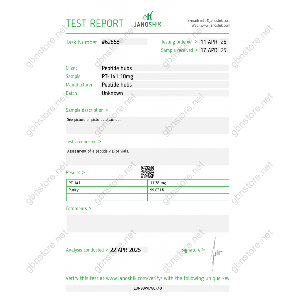 PT-141 10 mg Peptide Hubs PT-141 10 mg Peptide Hubs