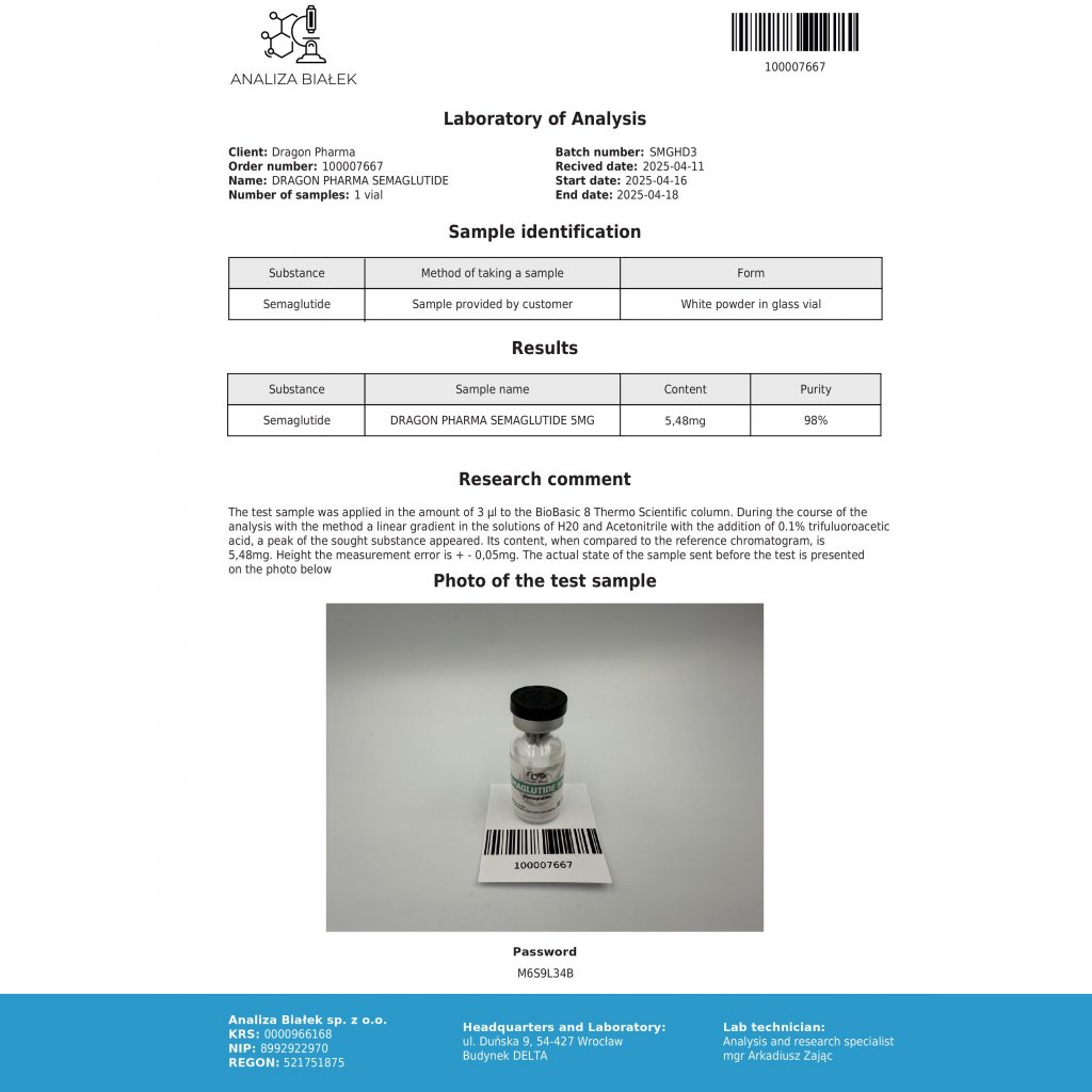 Sema-Pep Dragon Pharma, Europe Sema-Pep Dragon Pharma, Europe